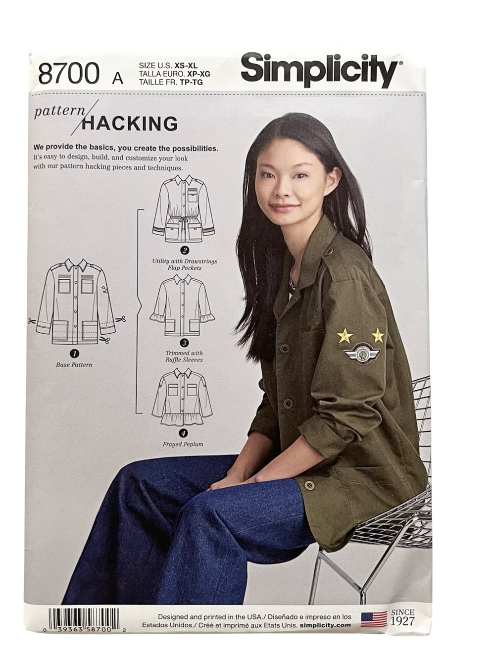 Simplicity 8700 Women’s Utility Jacket Pattern XS-XL Uncut